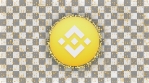 Binance BNB  ICON with Binance BNB particles loopable background glow alpha matte