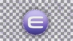 ENJIN COIN ENJ ICON with ENJIN COIN ENJ ICON particles on movement background glow alpha matte