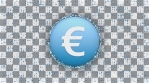 EURO EUR ICON with EURO EUR particles loopable background glow alpha matte