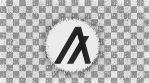 algorand ALGO logo ICON with algorand ALGO logo particles on movement background glow alpha matte