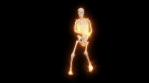 Dancing Fire Skeletons 3D. 3D Skeletons Fanny Dance Animation.