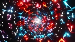 Gliding Through the Rainbow Vortex. Infinitely looped animation