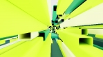 3d Abstract animacion Loop with squares flying