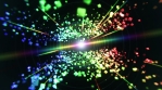 Rainbow cubes and lasers in space