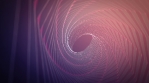 Hypnotic purple wireframe tunnel slowly rotating