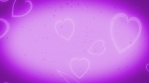 Hearts falling on purple loop