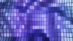 Purple polygonal wall of shimmering squares