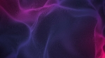 Purple gradients on a waving, flowing sheet shift colors