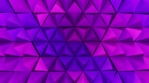 Purple triangular peaks thrust in hexagon pattern