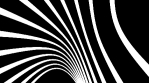 Twisted black and white lines spinning and rotating