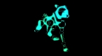 Greyhound robot running on the beat Neon
