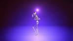 Skeleton dancing on the beat