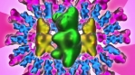 Seamless animation gummy bears dancing.