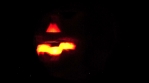 Scary Dark Evil Glowing Pumpkin Halloween Faces