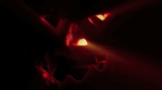 Scary Dark Evil Glowing Pumpkin Halloween Faces