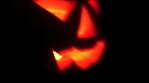 Scary Dark Evil Glowing Pumpkin Halloween Faces