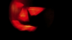 Scary Dark Evil Glowing Pumpkin Halloween Faces