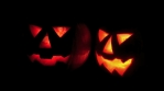 Scary Dark Evil Glowing Pumpkin Halloween Faces