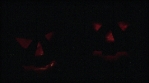 Scary Dark Evil Glowing Pumpkin Halloween Faces