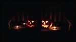 Scary Dark Evil Glowing Pumpkin Halloween Faces