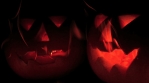 Scary Dark Evil Glowing Pumpkin Halloween Faces