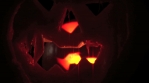 Scary Dark Evil Glowing Pumpkin Halloween Faces