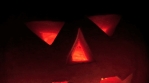 Scary Dark Evil Glowing Pumpkin Halloween Faces