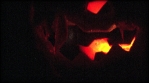 Scary Dark Evil Glowing Pumpkin Halloween Faces