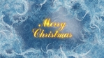 Merry Christmas Calligraphy Ice Pattern