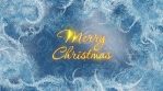 Merry Christmas Ice On Glass Pattern