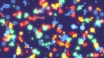 Colorful New Year and Christmas Motion Pattern