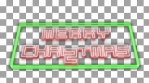 Merry Christmas with Green Grid but Alpha