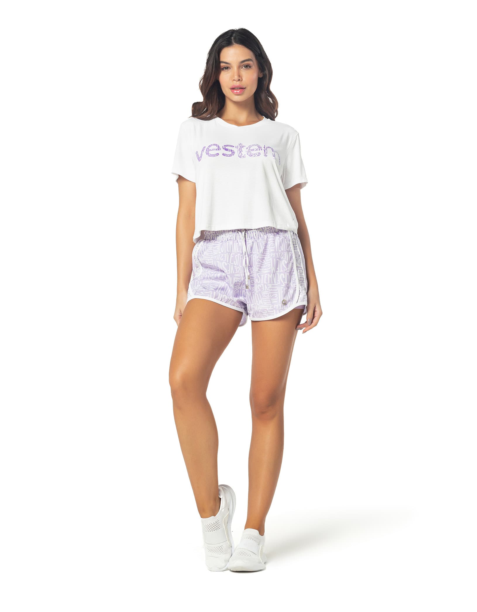 Vestem - Murriel Mini Lilac Harmony With White Shorts - SH473E1100