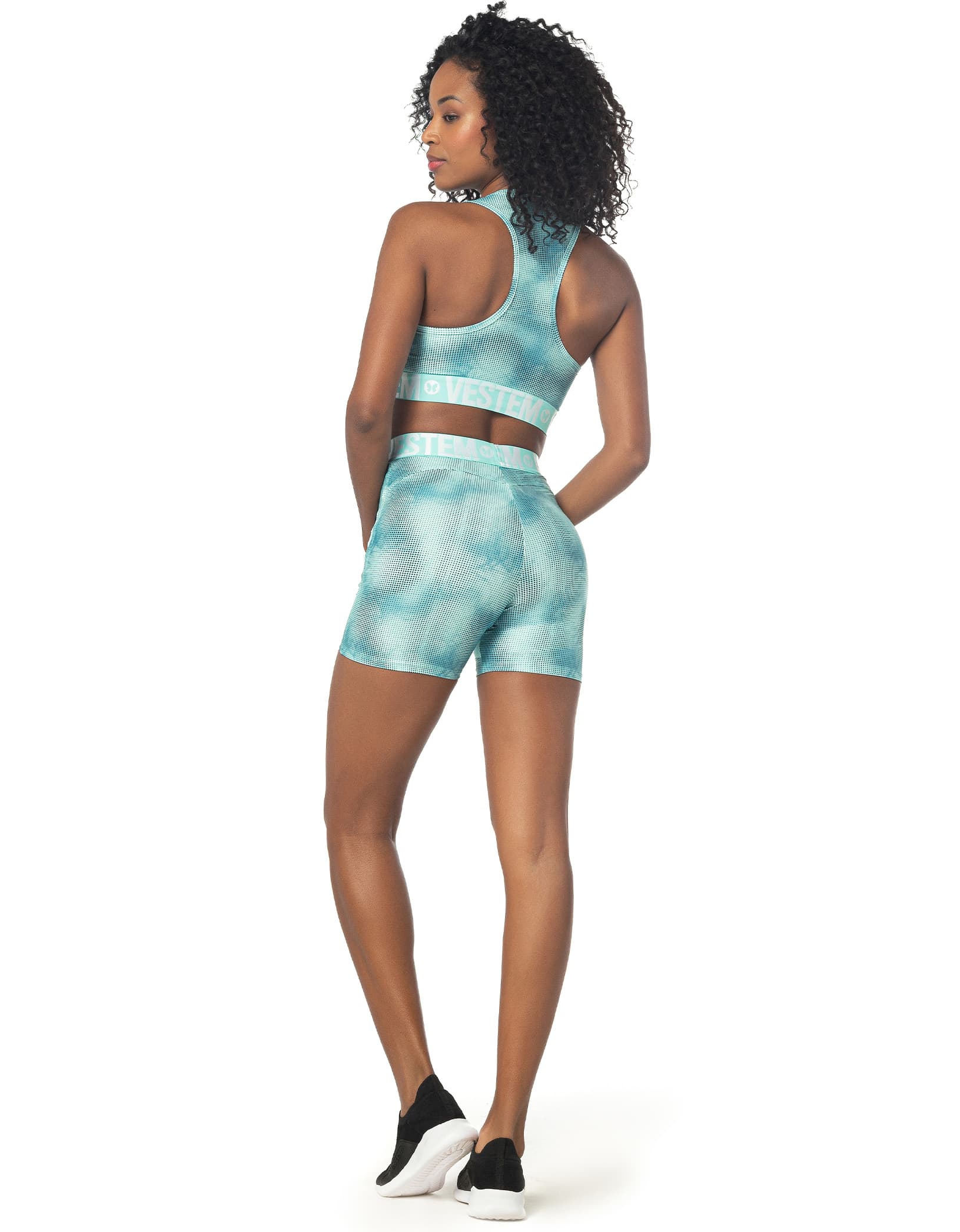 Vestem - Kendall Bubbles Green Frais Shorts - SH505E1108