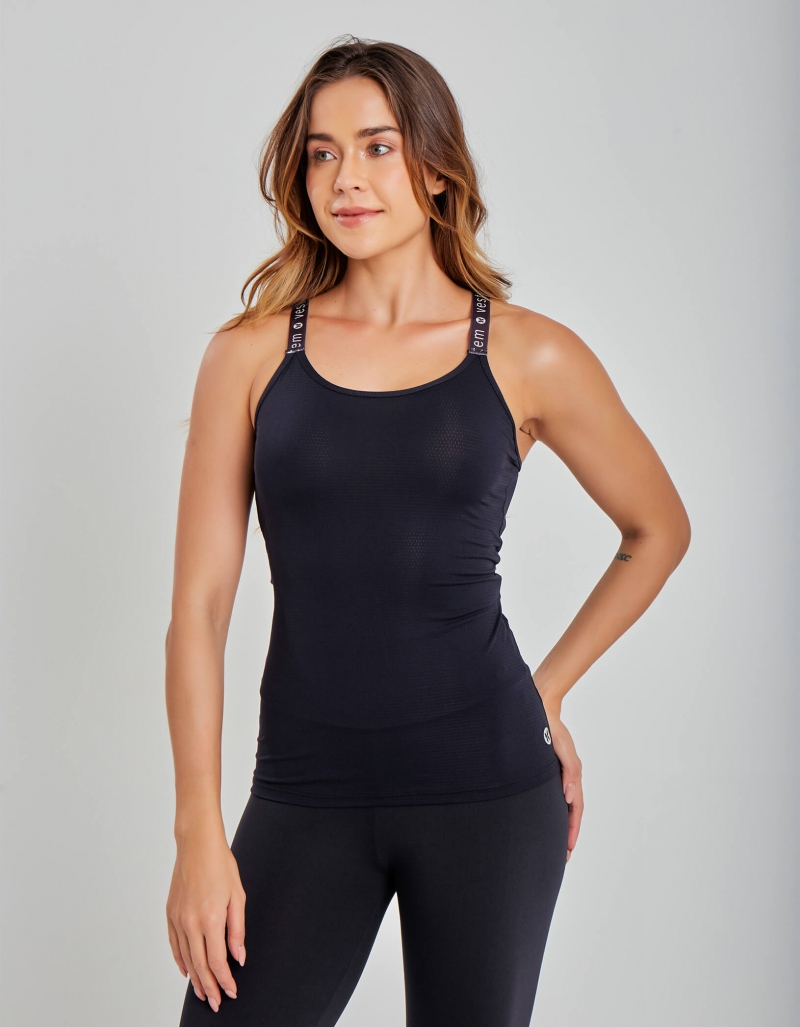 Vestem - Regata Dry Fit Lila Preto - REG705.C0002