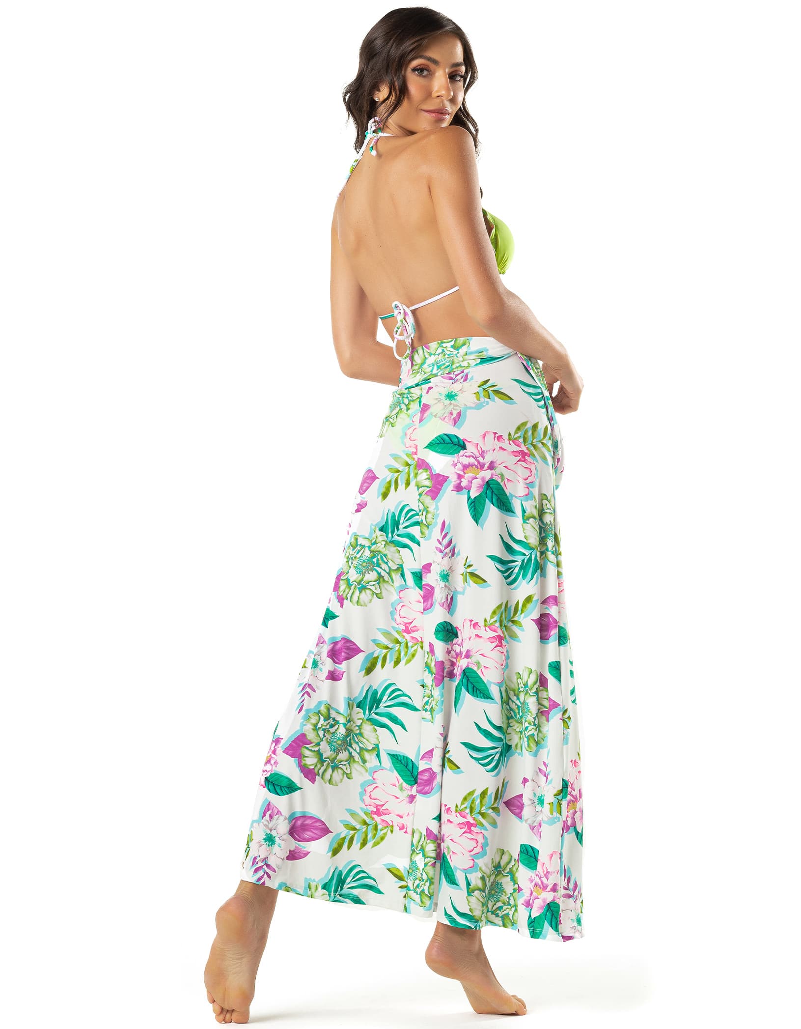 Vestem - Beach Cover-up Magnolia Floral White - SP273E1088