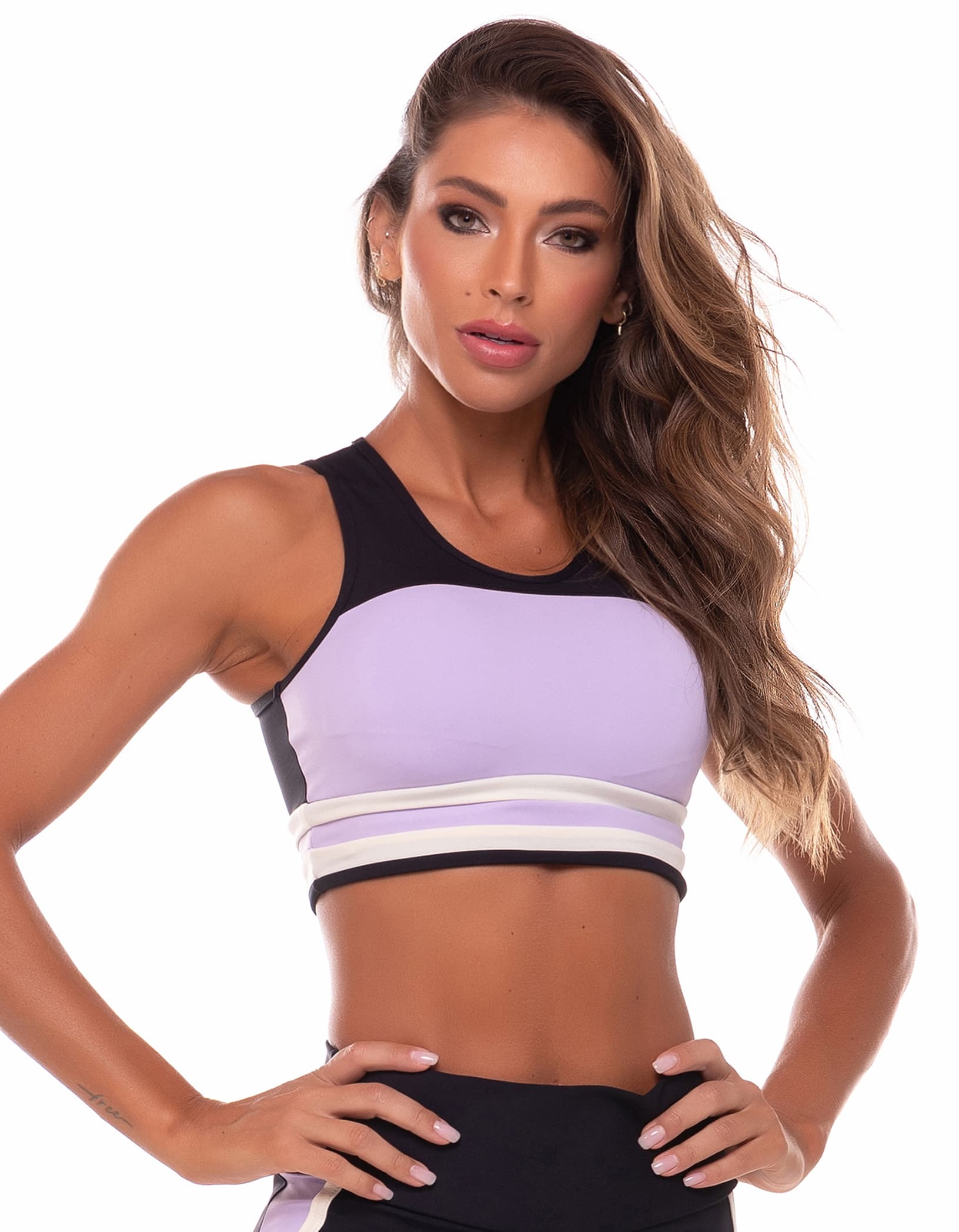 Vestem - Top Tricolor Preto - TOP710.C0002