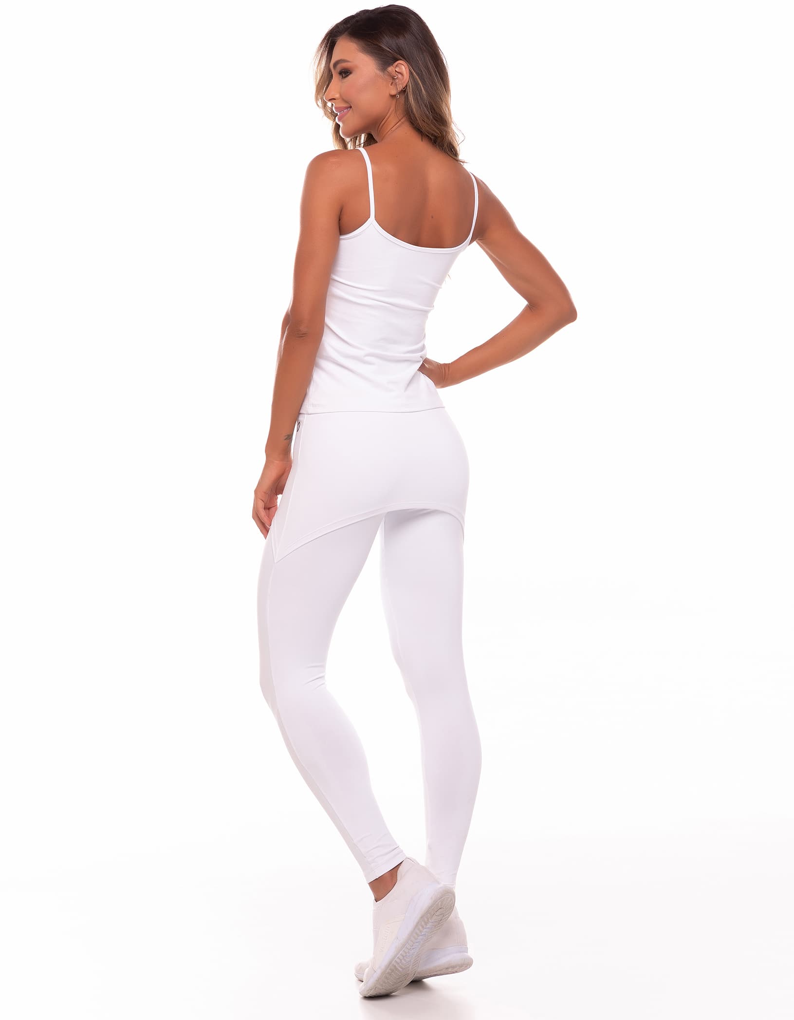 Vestem - Thin Strap Tank Shirt White Bulge Top - REG53.C0001