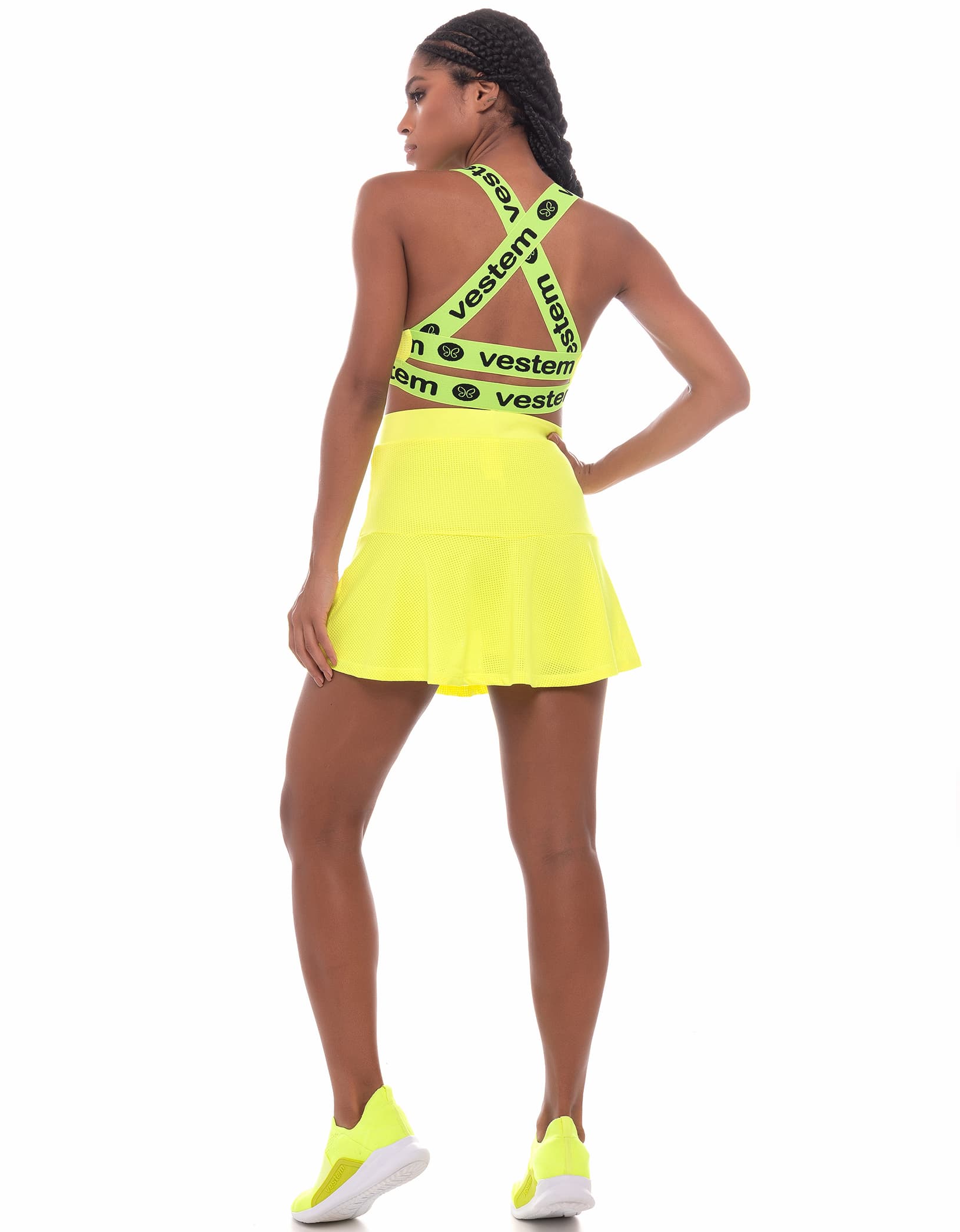 Vestem - Neon Yellow Leblon Skirt - SA146C0009