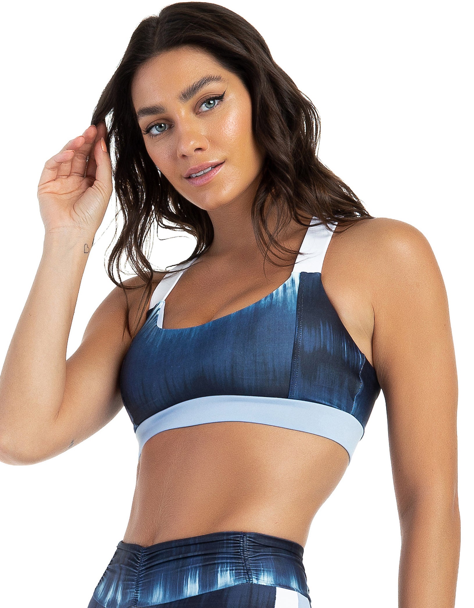 Vestem - Sports bra Woods Tie Dye Navy Dark - TOP743.E1056