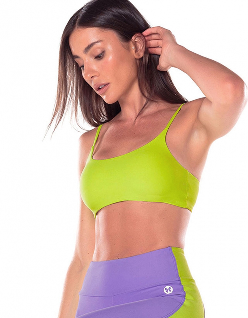 Vestem - Sports Bra Park Yellow Neon - TOP678.ESS.C0009