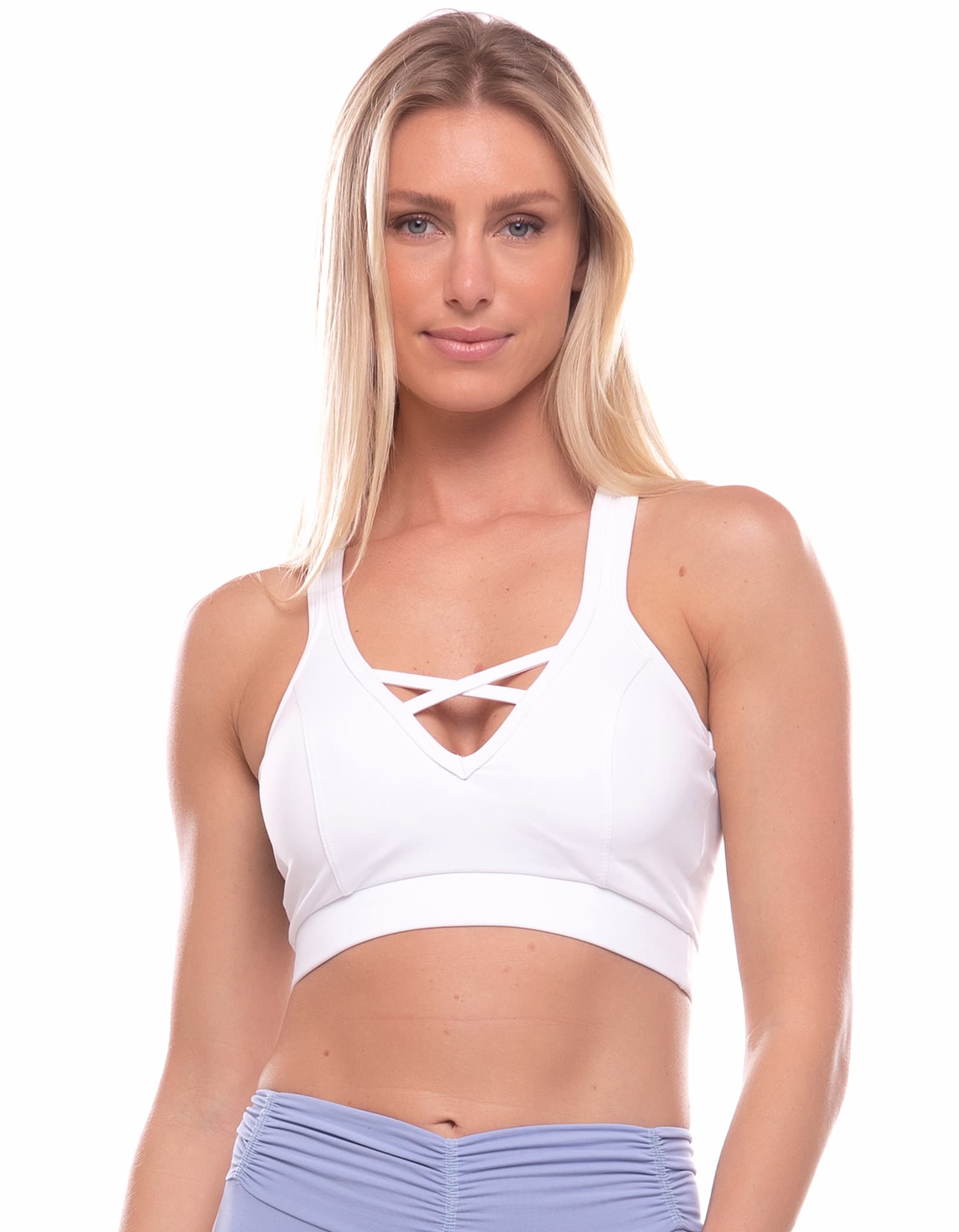 Vestem - Sports bra Exotic White - TOP515C0001