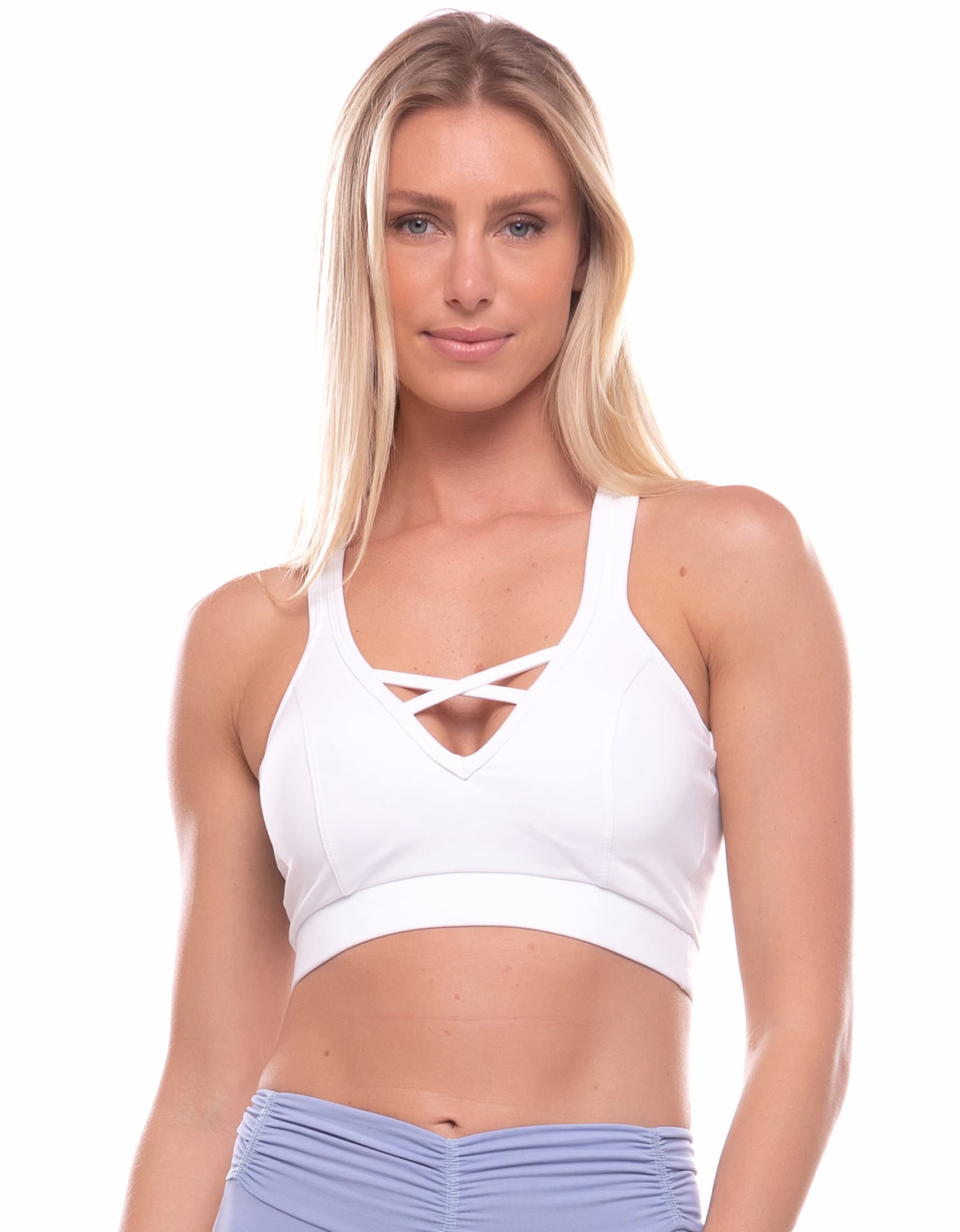 Vestem - Sports bra Exotic White - TOP515.C0001