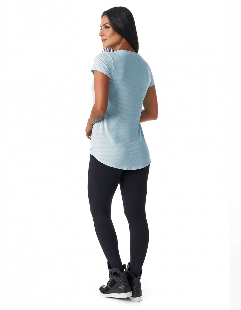 Vestem - Blusa Dry Fit Manga Curta Janice Azul Garoa - BMC31.C0244