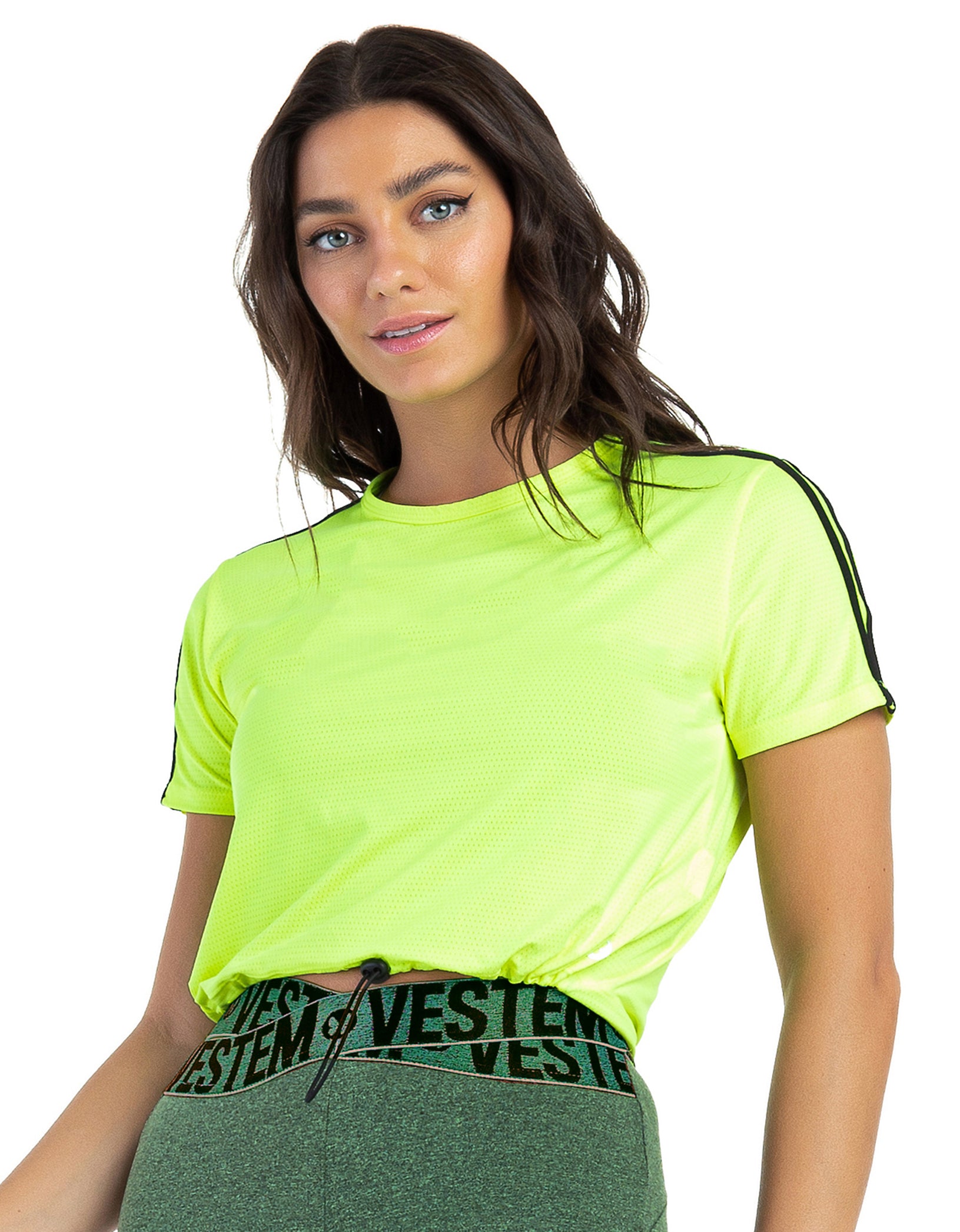 Vestem - Shirt Short Sleeve Dry Fit Monet Neon Yellow - BMC548.C0009