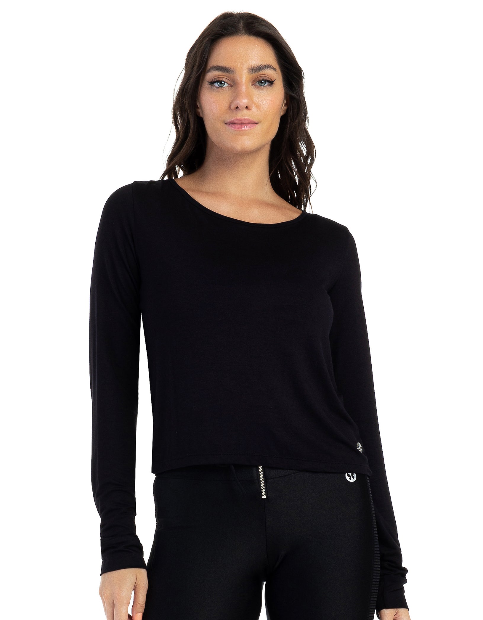 Vestem - Blusa Manga Longa Camel Preto - BML386.C0002