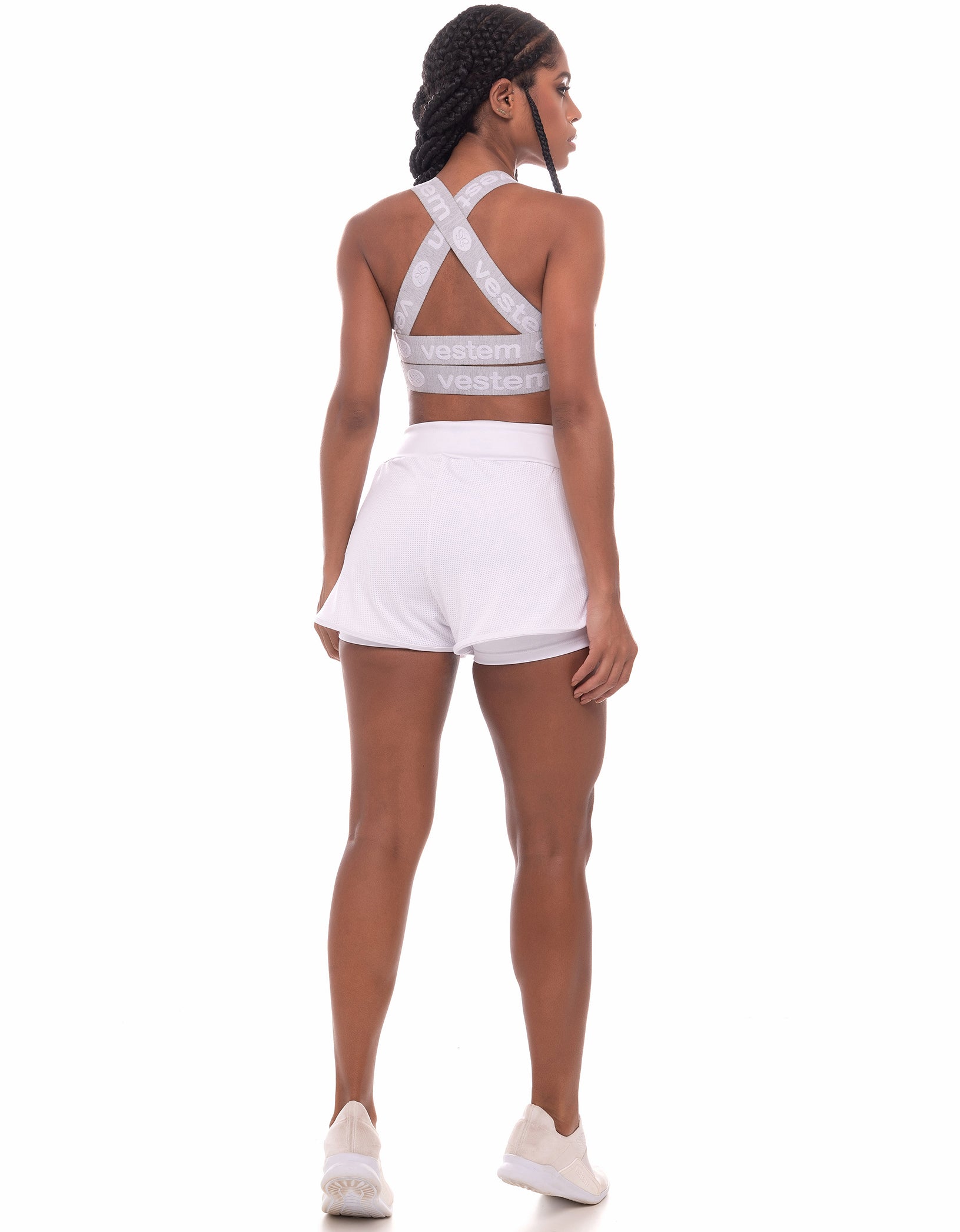 Vestem - White Leblon Shorts - SH452C0001