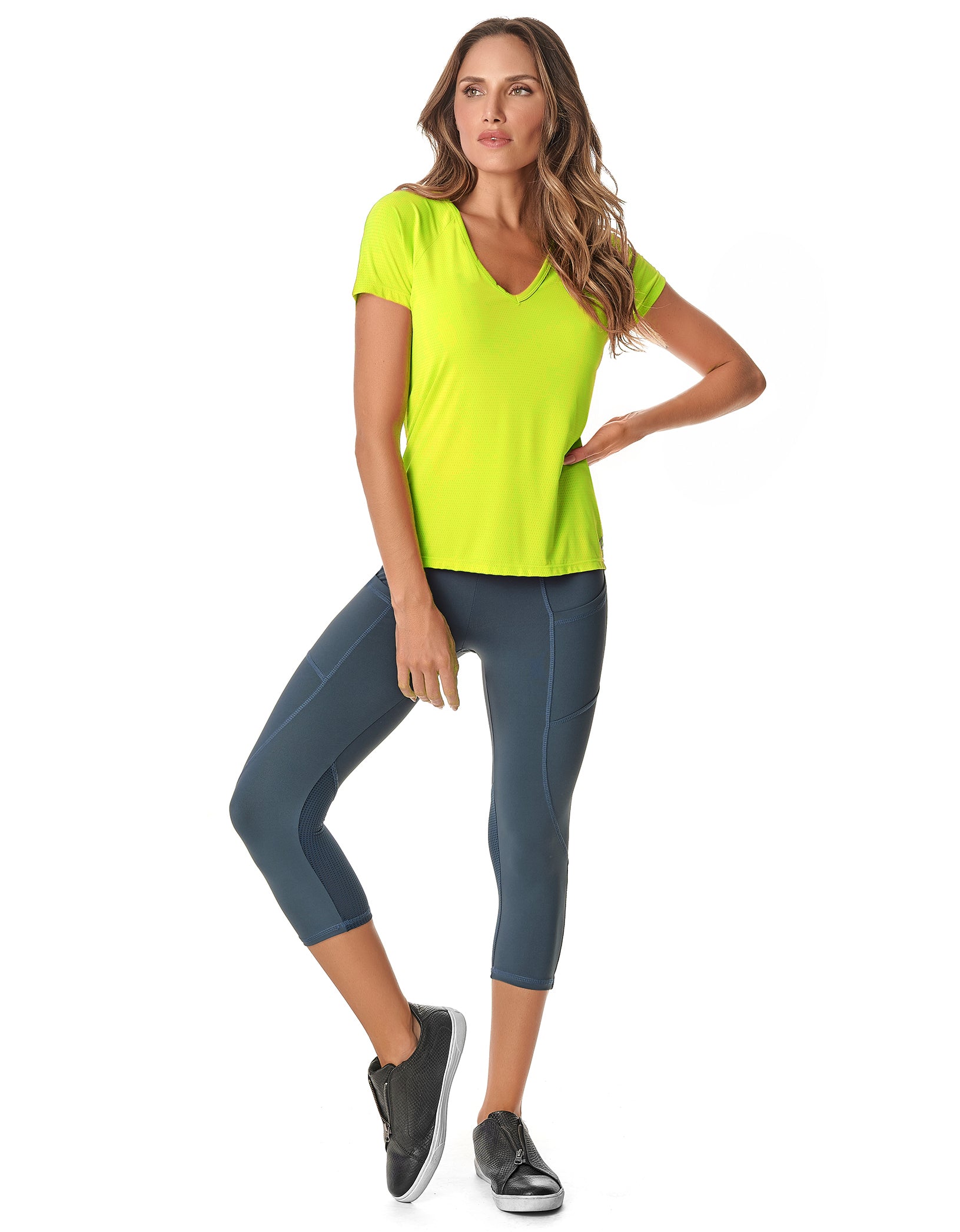 Vestem - Blusa Dry Fit Manga Curta Only Amarelo Neon - BMC328C0009