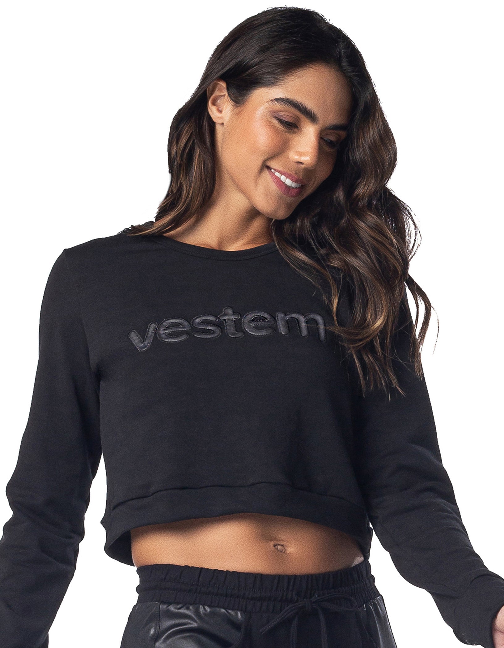 Vestem - Blusa Manga Longa New Negroni Preto - BML389C0002