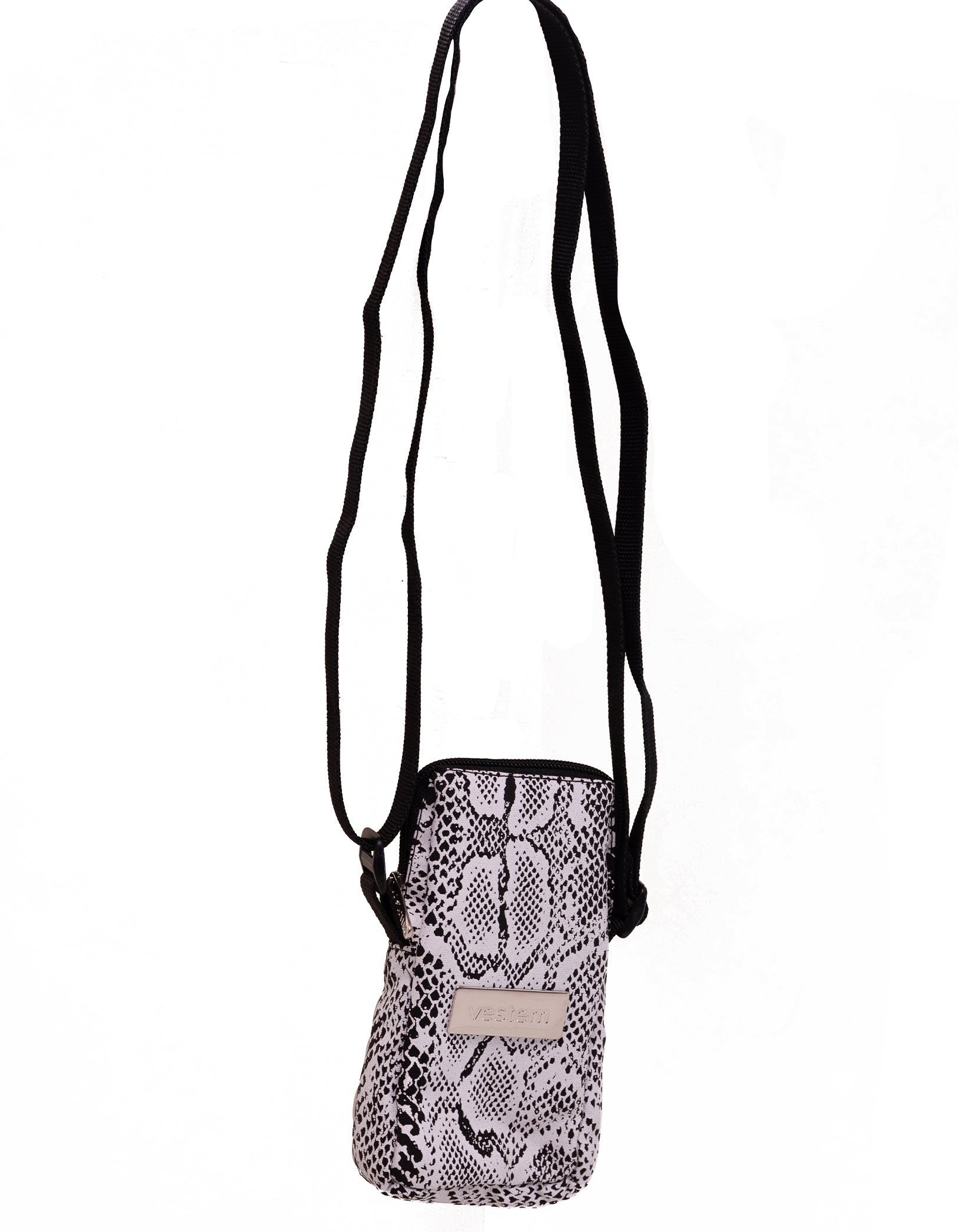 Vestem - Hand Bag California Snake Black And White - BOL38E1031